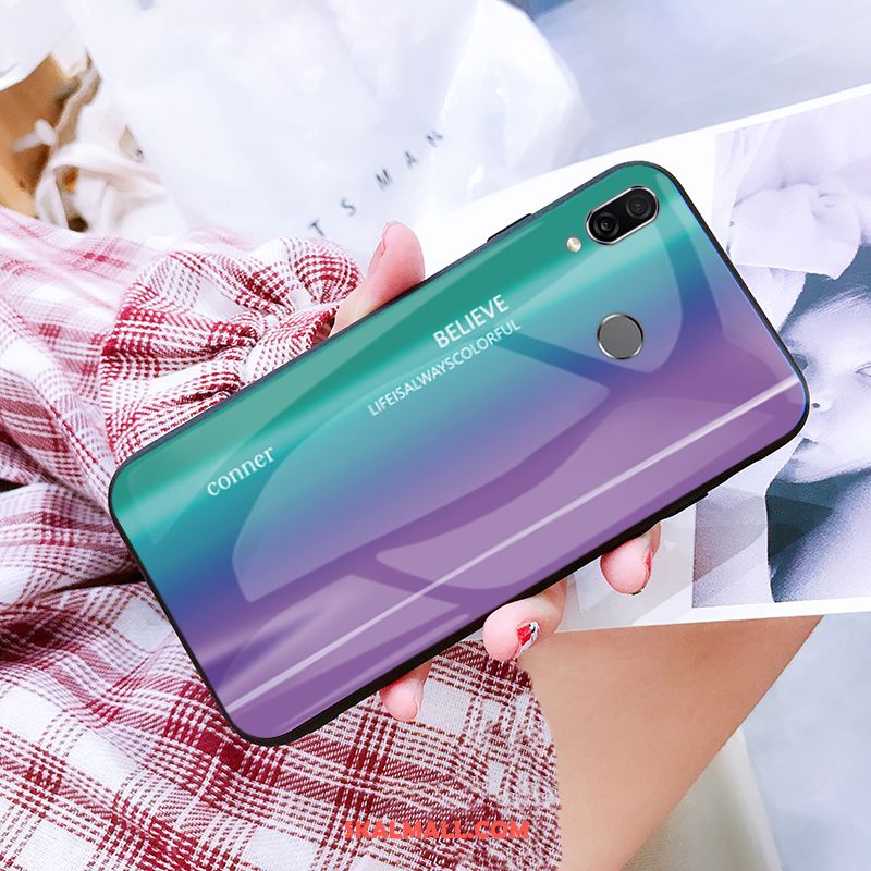 Huawei Nova 3i Skal Personlighet Fallskydd Röd Hängsmycken Gradient Färg Fodral Billiga