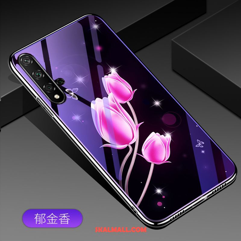 Huawei Nova 5t Skal Net Red Purpur Mobil Telefon Glas All Inclusive Fodral Billigt