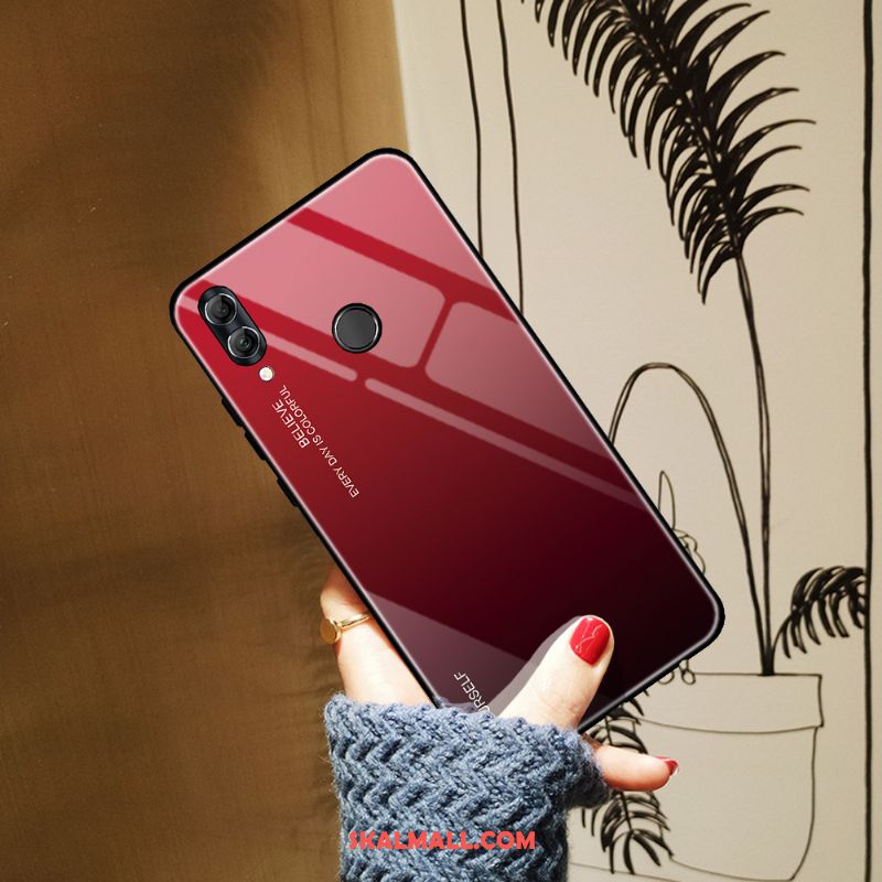 Huawei P Smart 2019 Skal Enkel Gradient Färg Mobil Telefon Fallskydd Härdat Glas Online