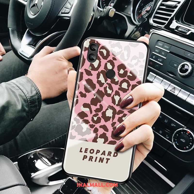 Huawei P Smart 2019 Skal Glas Kreativa Leopard Svart Personlighet Fodral Köpa