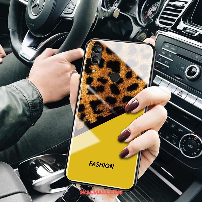 Huawei P Smart 2019 Skal Glas Kreativa Leopard Svart Personlighet Fodral Köpa