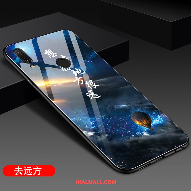 Huawei P Smart 2019 Skal Glas Mjuk Hård Svart Trend Varumärke Billig