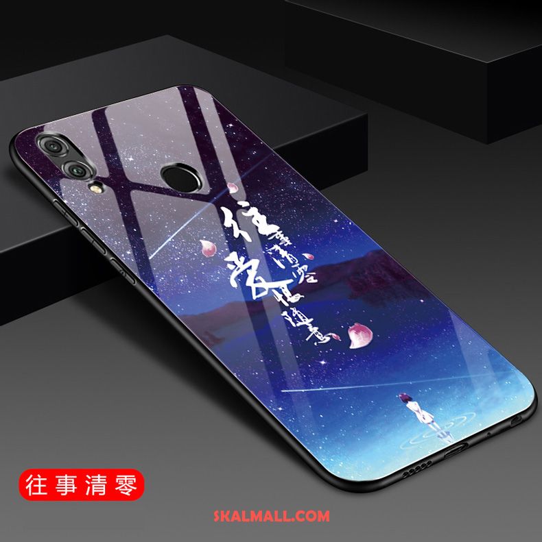 Huawei P Smart 2019 Skal Kreativa Röd Hård Glas Spegel Billigt