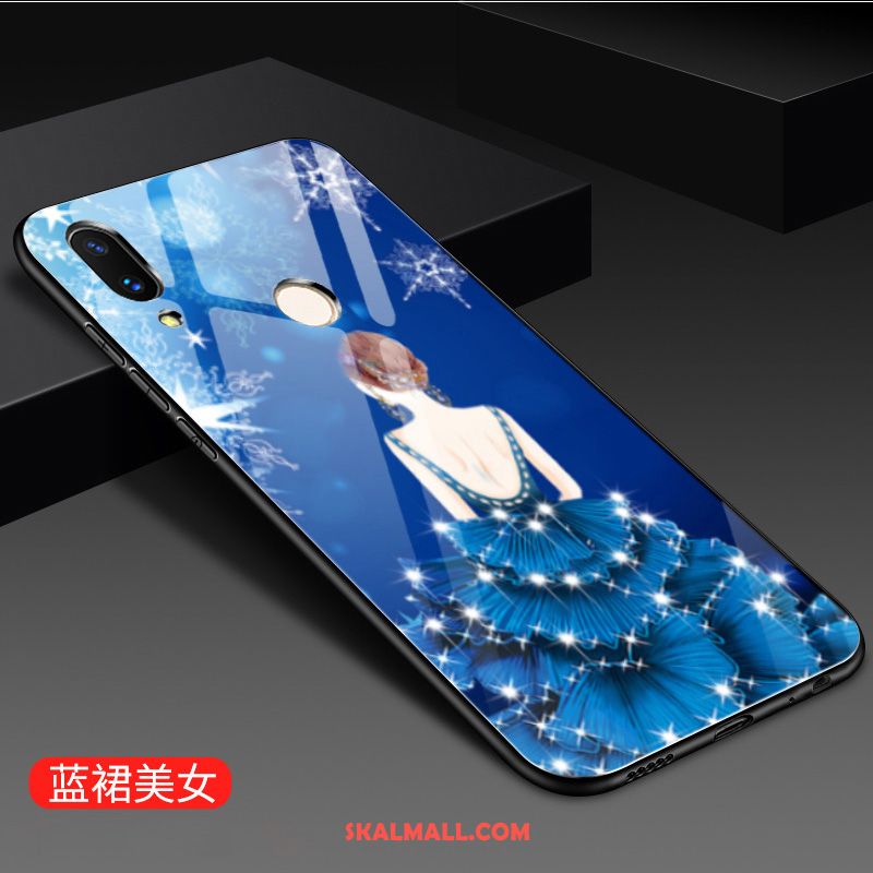 Huawei P Smart 2019 Skal Kreativa Röd Hård Glas Spegel Billigt