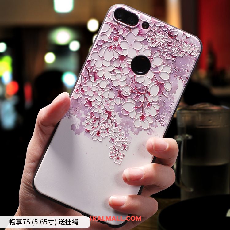 Huawei P Smart Skal Fallskydd Silikon Mobil Telefon Grön Kinesisk Stil Billiga