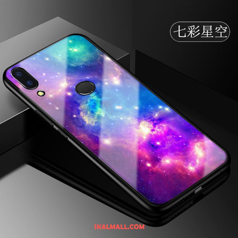 Huawei P Smart+ Skal Mobil Telefon Trend Varumärke Skydd Glas Fallskydd Rea