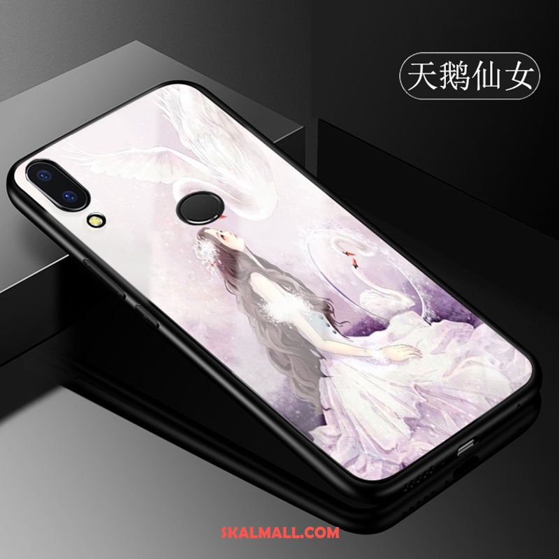 Huawei P Smart+ Skal Mobil Telefon Trend Varumärke Skydd Glas Fallskydd Rea