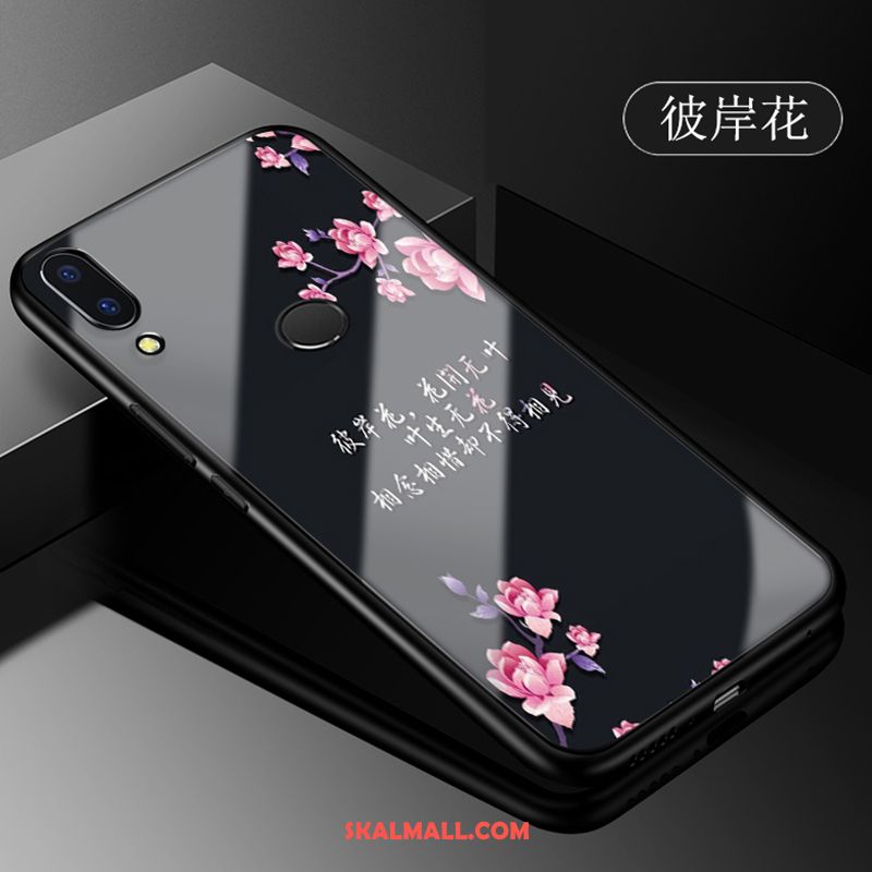 Huawei P Smart+ Skal Mobil Telefon Trend Varumärke Skydd Glas Fallskydd Rea