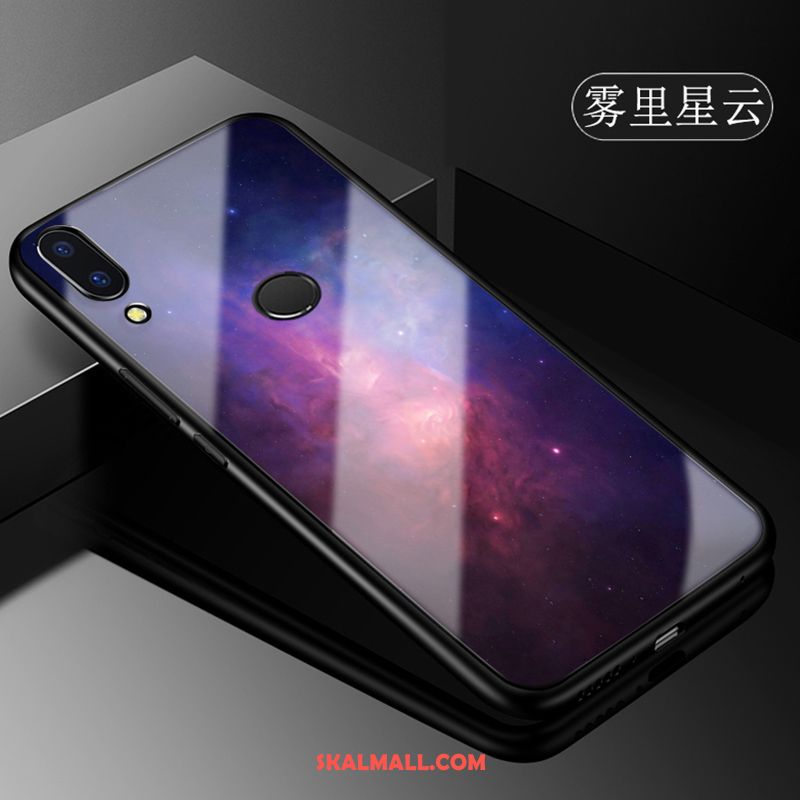 Huawei P Smart+ Skal Mobil Telefon Trend Varumärke Skydd Glas Fallskydd Rea