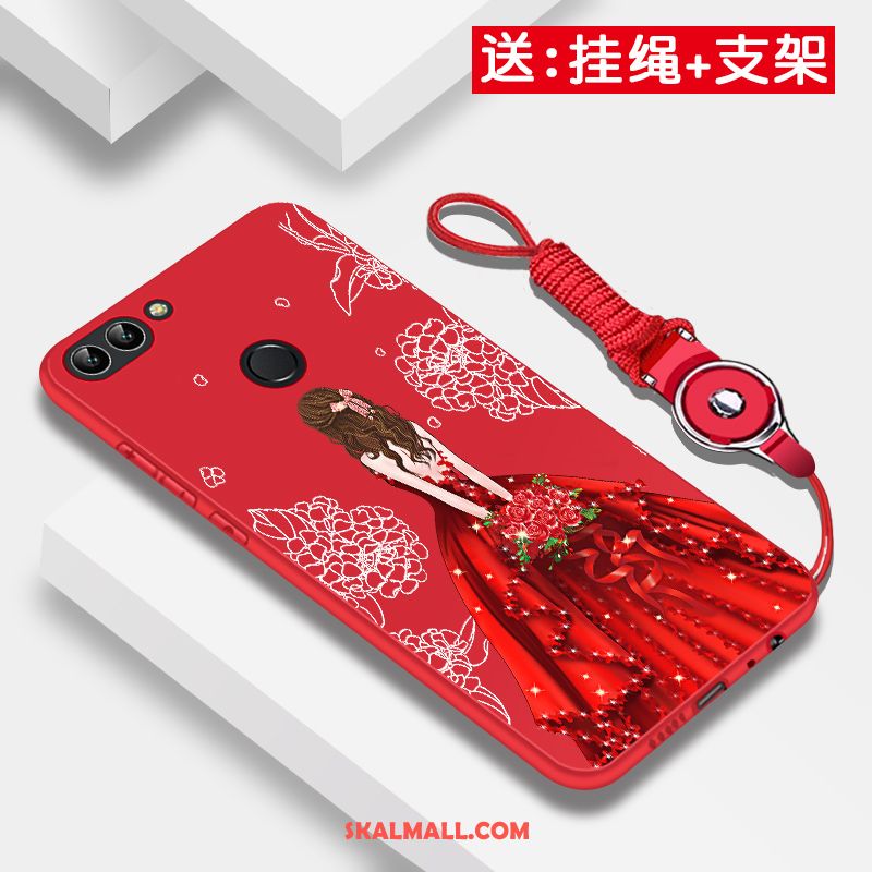 Huawei P Smart Skal Röd All Inclusive Skydd Kreativa Silikon Butik