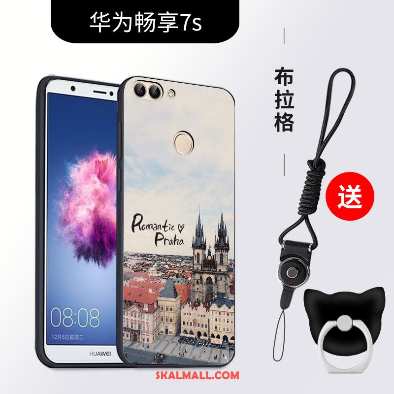 Huawei P Smart Skal Silikon Mjuk Fallskydd All Inclusive Nubuck Billigt