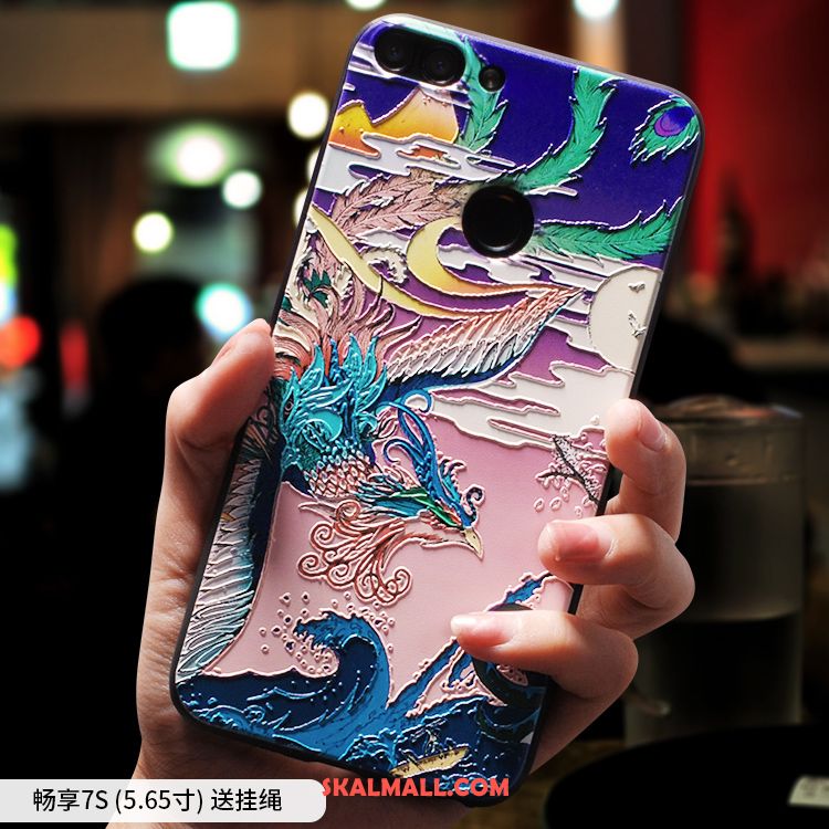 Huawei P Smart Skal Silikon Mobil Telefon Mjuk Kinesisk Stil Fallskydd Till Salu