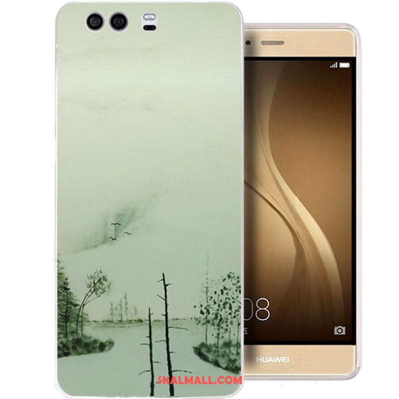 Huawei P10 Skal Silikon Mobil Telefon Transparent Ljusblå Skydd Fodral Billig