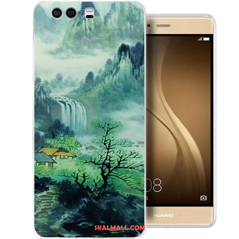 Huawei P10 Skal Silikon Mobil Telefon Transparent Ljusblå Skydd Fodral Billig