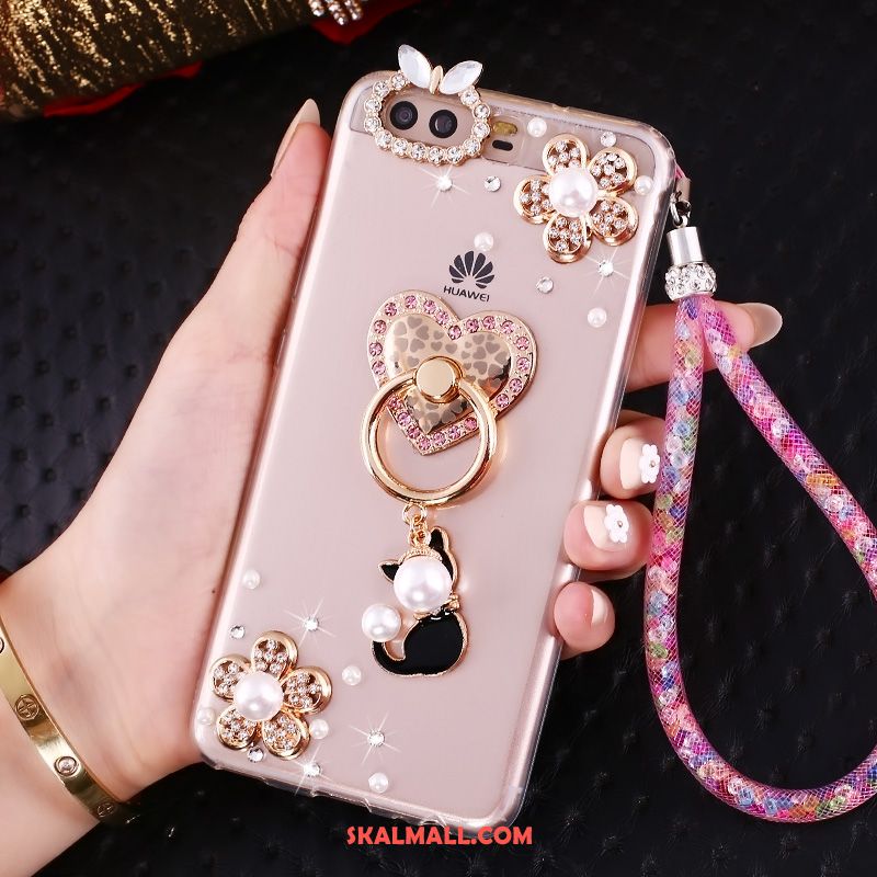 Huawei P10 Skal Skydd Mobil Telefon Strass Transparent Ring Rabatt