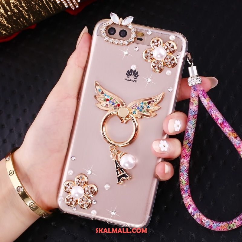 Huawei P10 Skal Skydd Mobil Telefon Strass Transparent Ring Rabatt