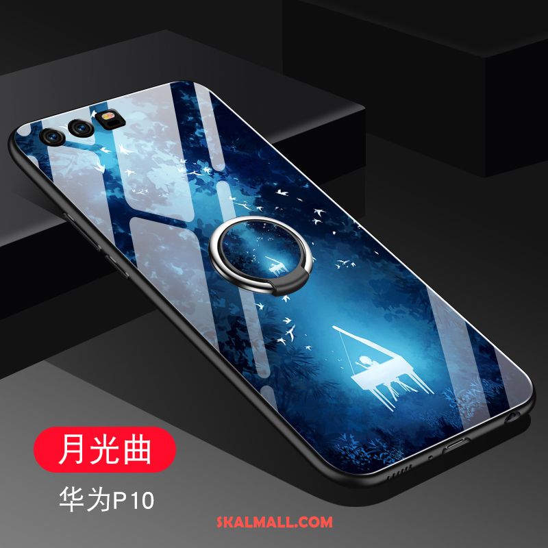 Huawei P10 Skal Svart Magnetic Pu Ring Skydd Butik