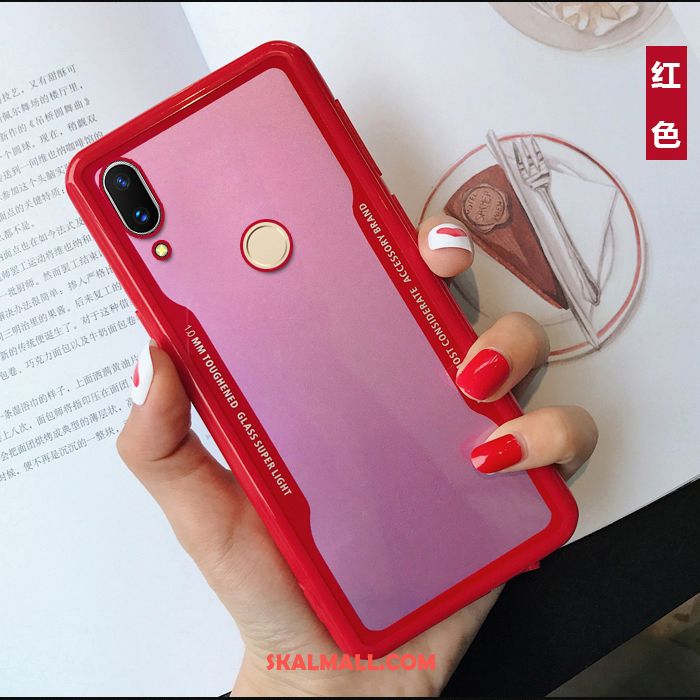 Huawei P20 Lite Skal Fallskydd Transparent Röd Mobil Telefon Fodral Köpa
