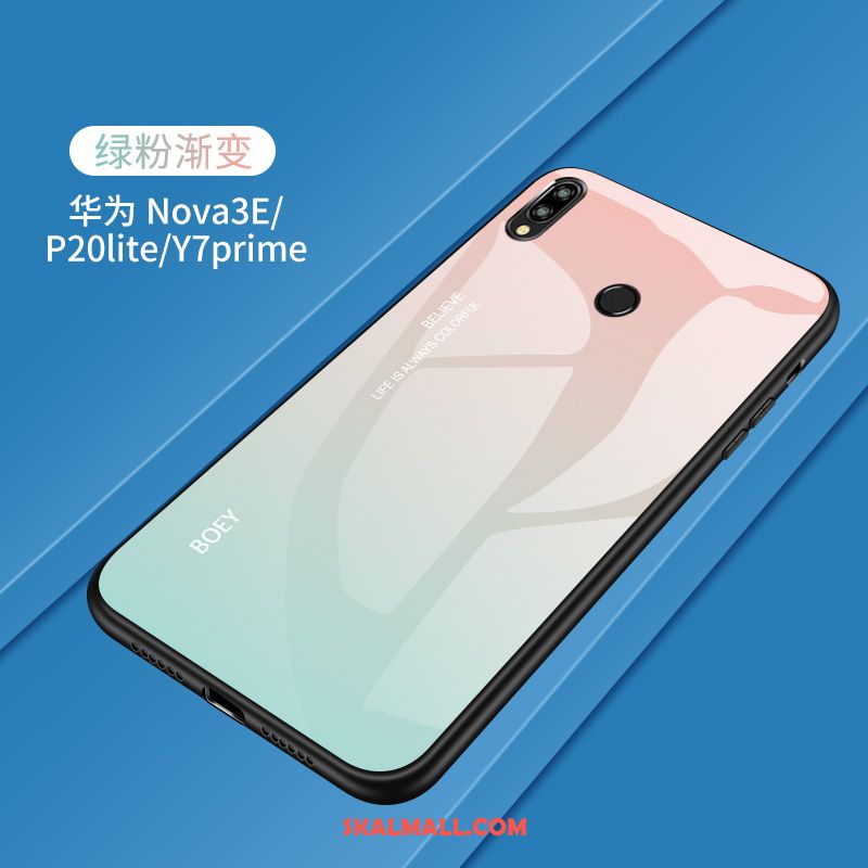 Huawei P20 Lite Skal Härdat Glas Gul Ungdom Skydd Mobil Telefon Fodral Köpa