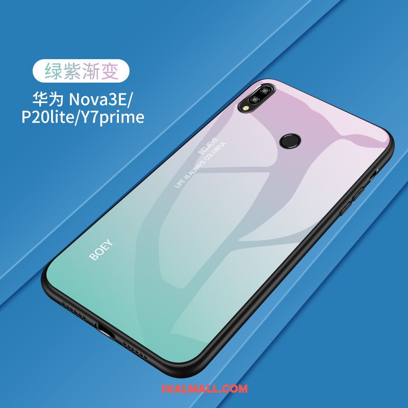 Huawei P20 Lite Skal Härdat Glas Gul Ungdom Skydd Mobil Telefon Fodral Köpa