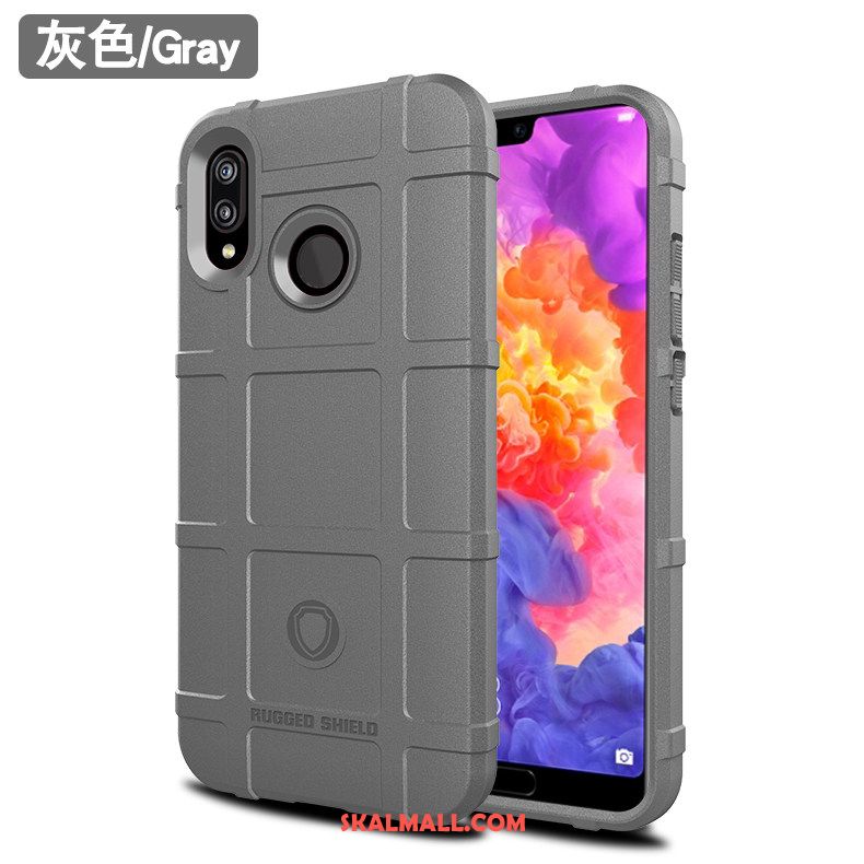 Huawei P20 Lite Skal Kreativa Fallskydd Svart Mobil Telefon Mjuk Billiga