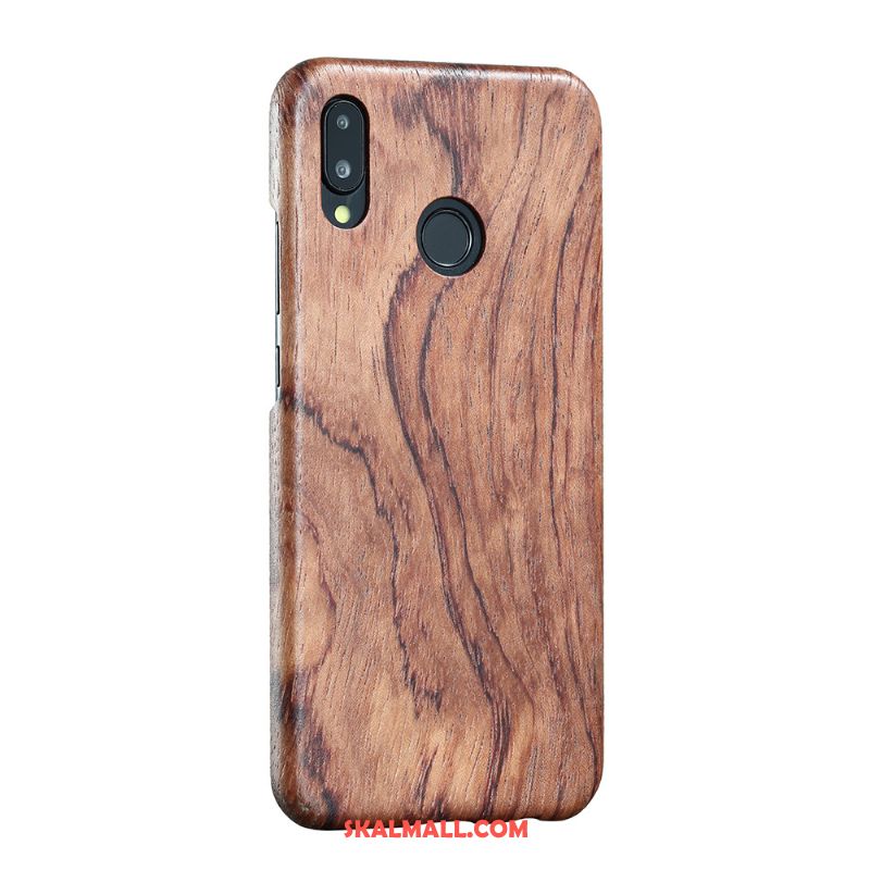 Huawei P20 Lite Skal Känna Wood Slim Trä Grå Köpa