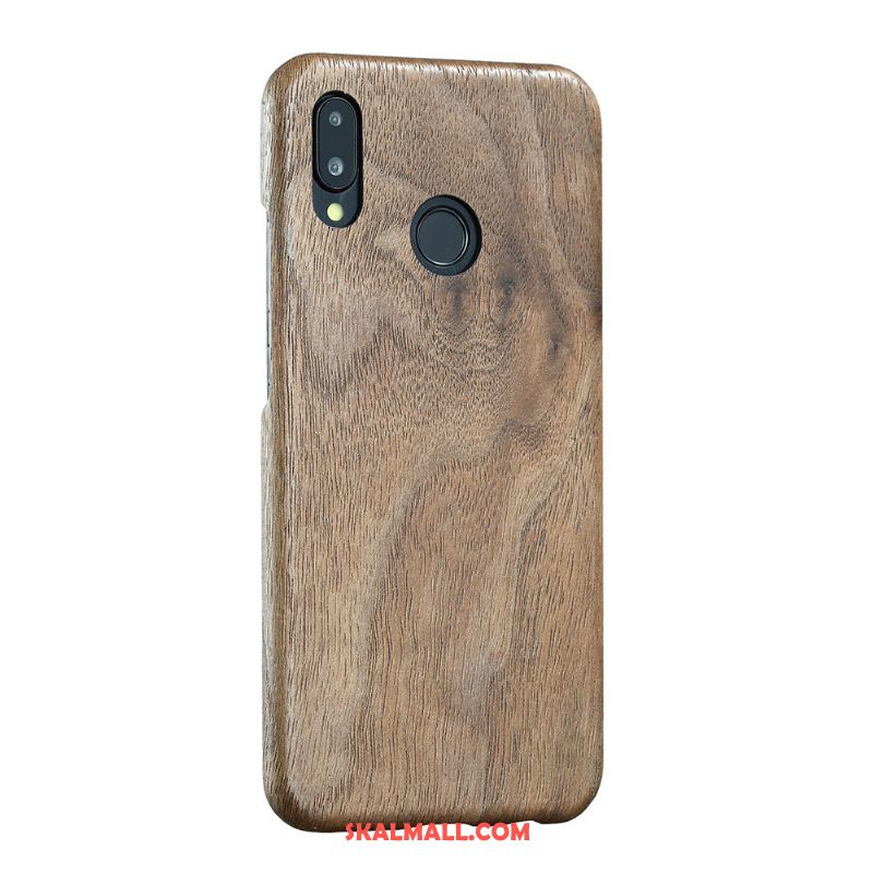 Huawei P20 Lite Skal Känna Wood Slim Trä Grå Köpa