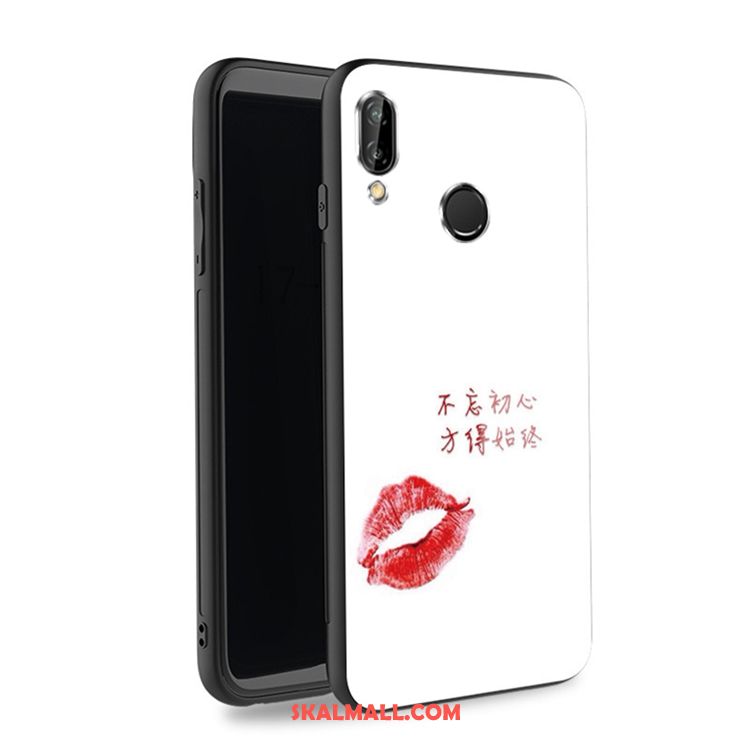 Huawei P20 Lite Skal Mobil Telefon Tecknat Rosa Fallskydd Mjuk Rea