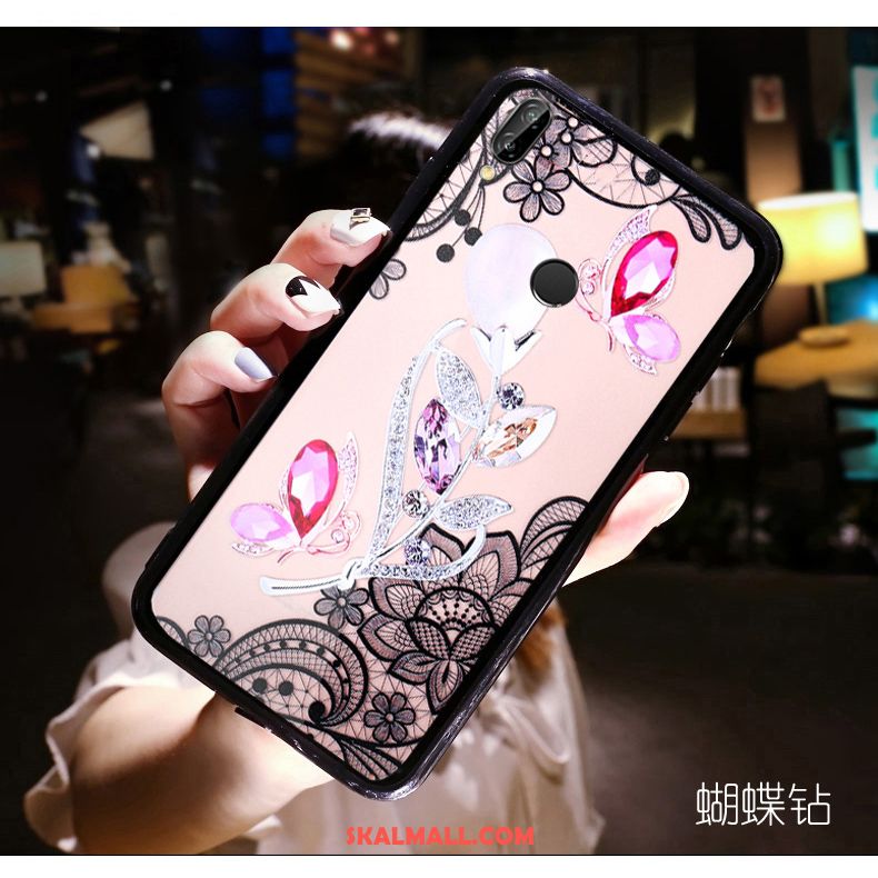 Huawei P20 Lite Skal Röd Mobil Telefon Skydd Blommor Ungdom Online