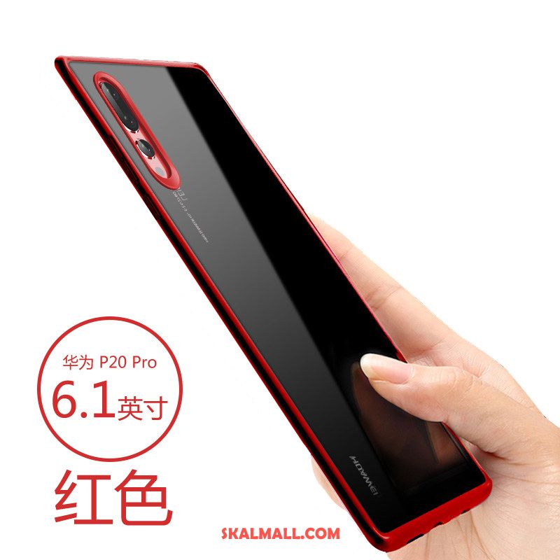 Huawei P20 Pro Skal All Inclusive Fallskydd Svart Mobil Telefon Transparent Fodral Butik