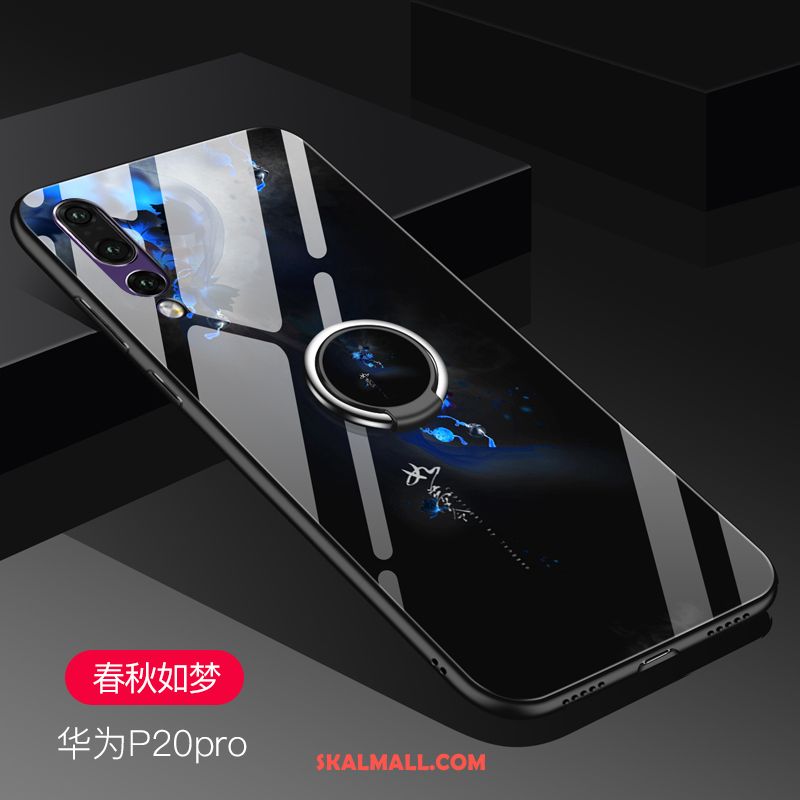 Huawei P20 Pro Skal Fallskydd Glas Silikon Net Red Mobil Telefon Fodral Billigt