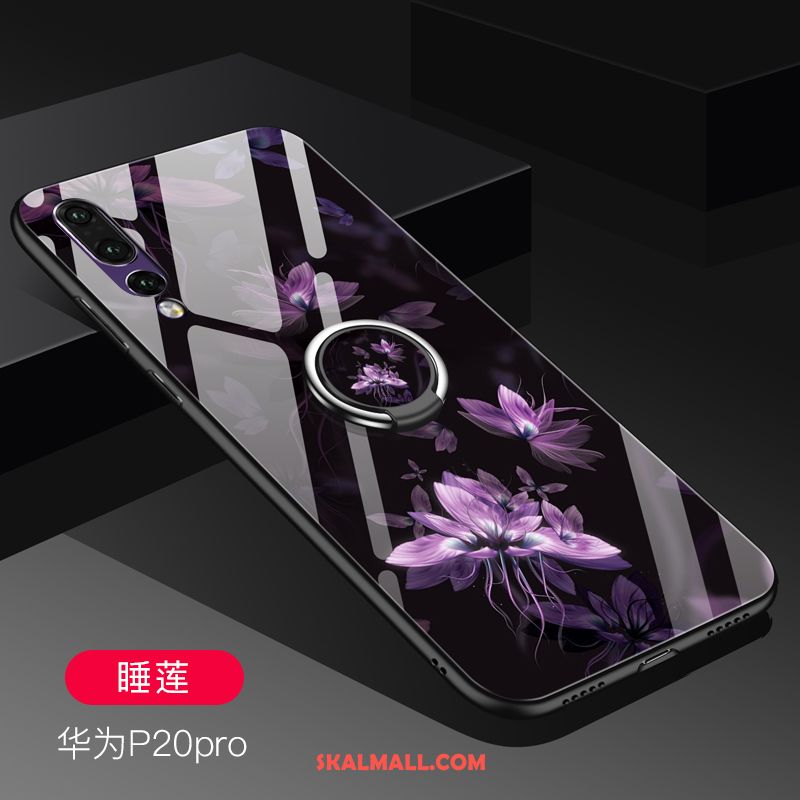 Huawei P20 Pro Skal Fallskydd Glas Silikon Net Red Mobil Telefon Fodral Billigt