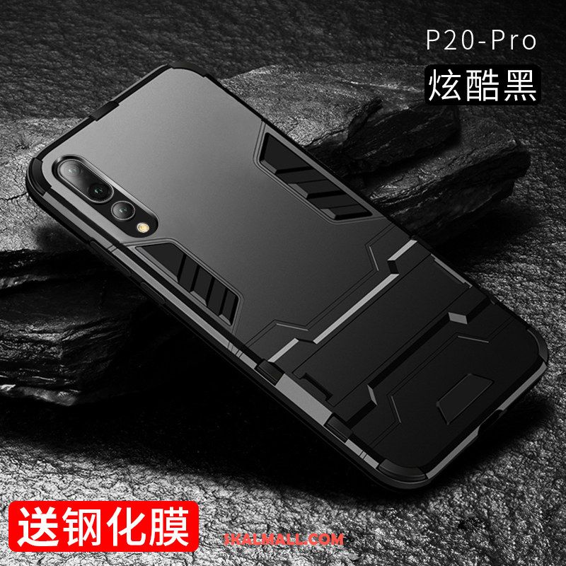 Huawei P20 Pro Skal Fallskydd Support Net Red Guld Trend Köpa