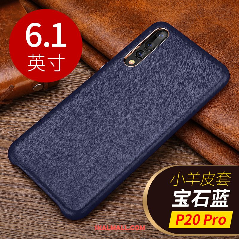 Huawei P20 Pro Skal Högt Utbud Kreativa Läderfodral Lyxiga Äkta Läder Till Salu