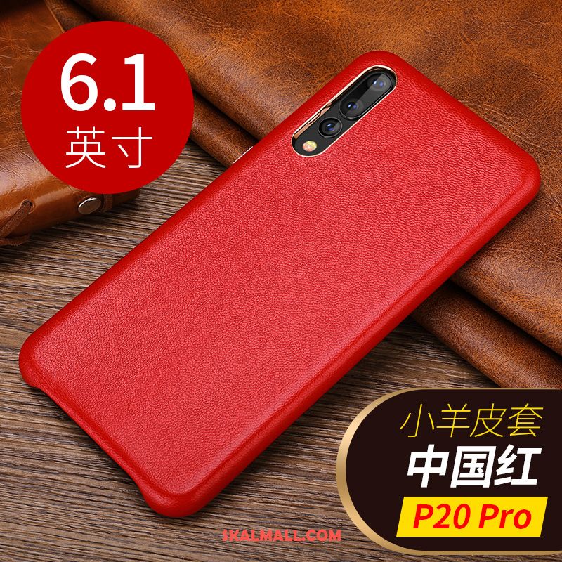 Huawei P20 Pro Skal Högt Utbud Kreativa Läderfodral Lyxiga Äkta Läder Till Salu