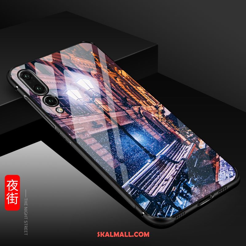 Huawei P20 Pro Skal Kreativa Blå Glas Personlighet Fallskydd Rea