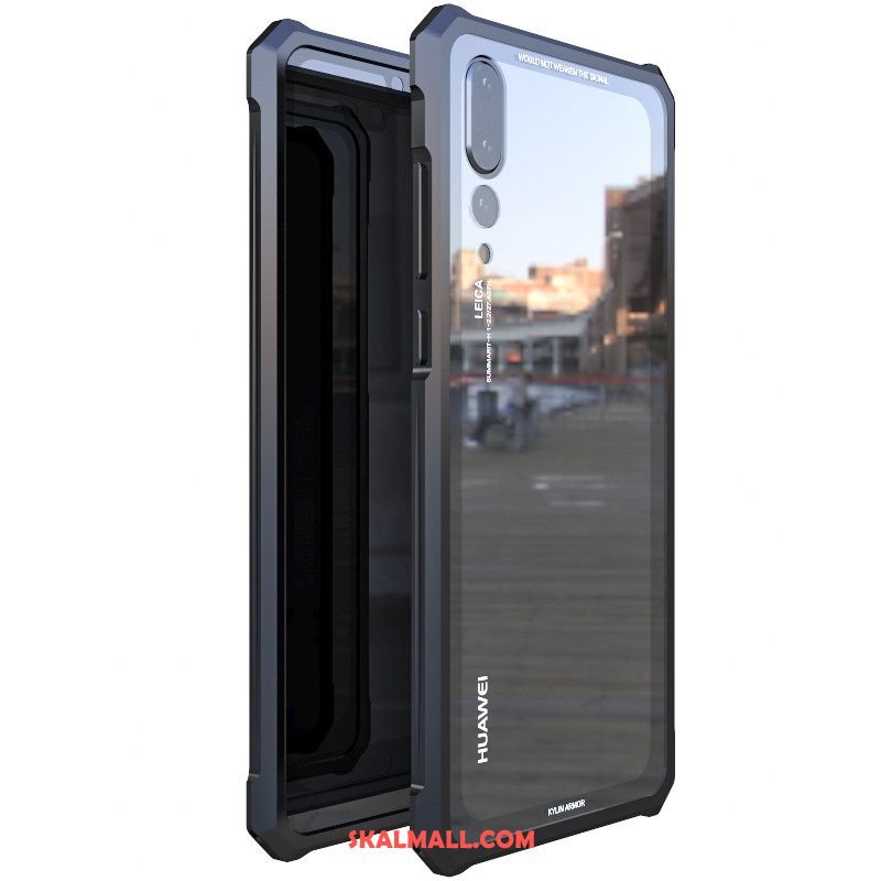 Huawei P20 Pro Skal Kreativa Mobil Telefon Bakre Omslag Metall Trend Varumärke Butik
