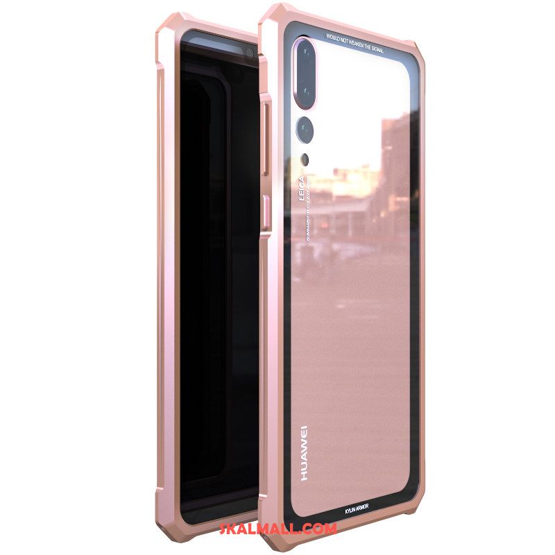 Huawei P20 Pro Skal Kreativa Mobil Telefon Bakre Omslag Metall Trend Varumärke Butik