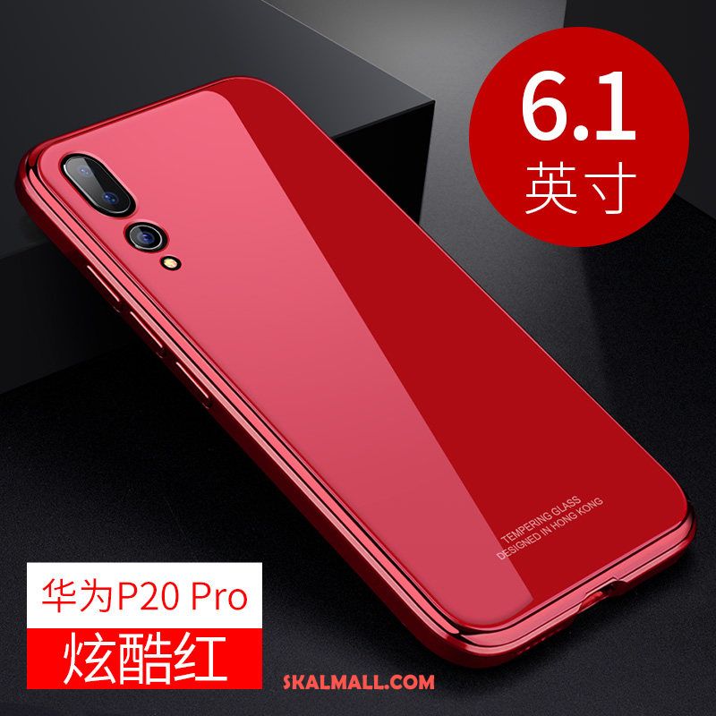 Huawei P20 Pro Skal Lyxiga Personlighet Glas Metall Kreativa Billiga