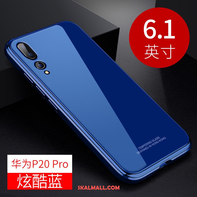 Huawei P20 Pro Skal Lyxiga Personlighet Glas Metall Kreativa Billiga