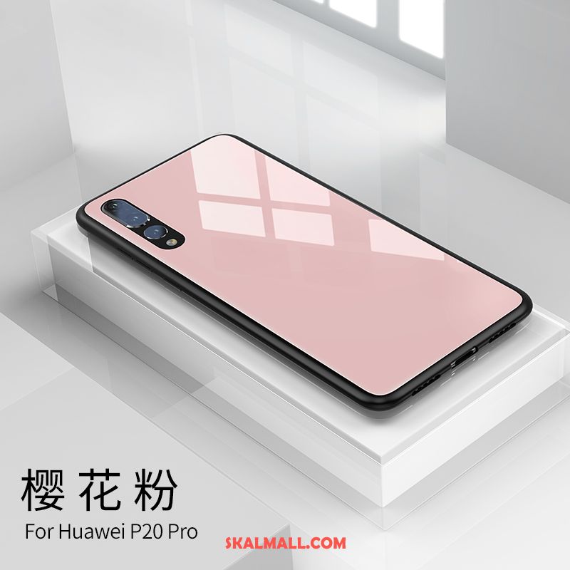 Huawei P20 Pro Skal Trend Glas Silikon Personlighet Mobil Telefon Rea
