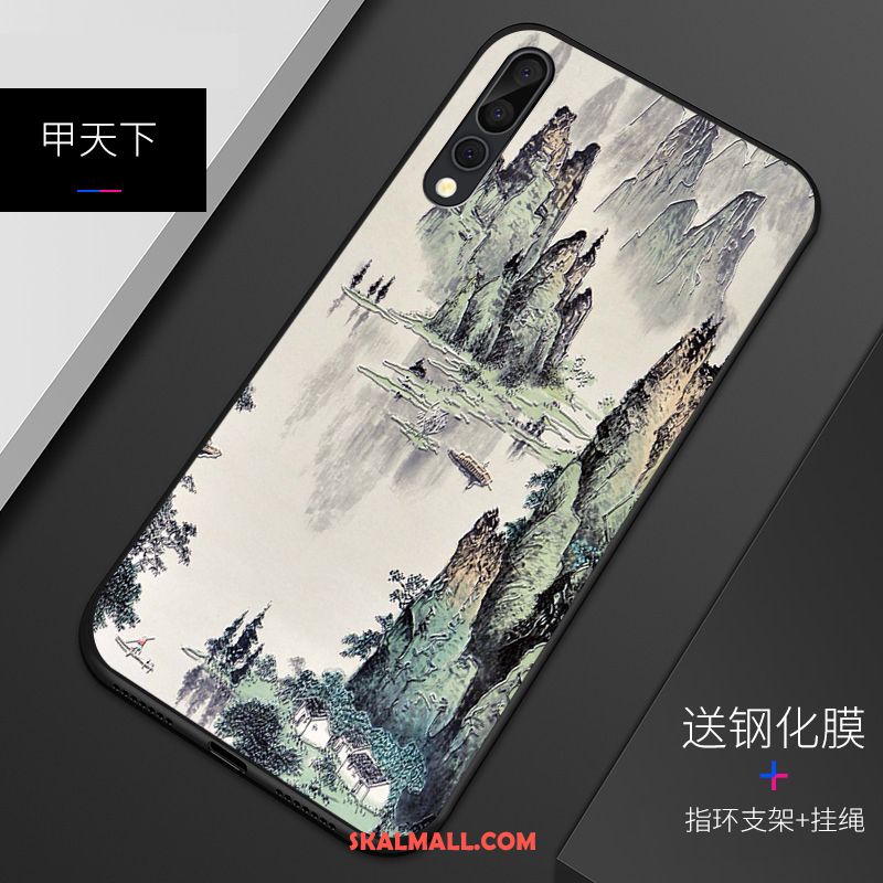 Huawei P20 Pro Skal Tunn Mobil Telefon Mjuk Nubuck Skydd Fodral Rea