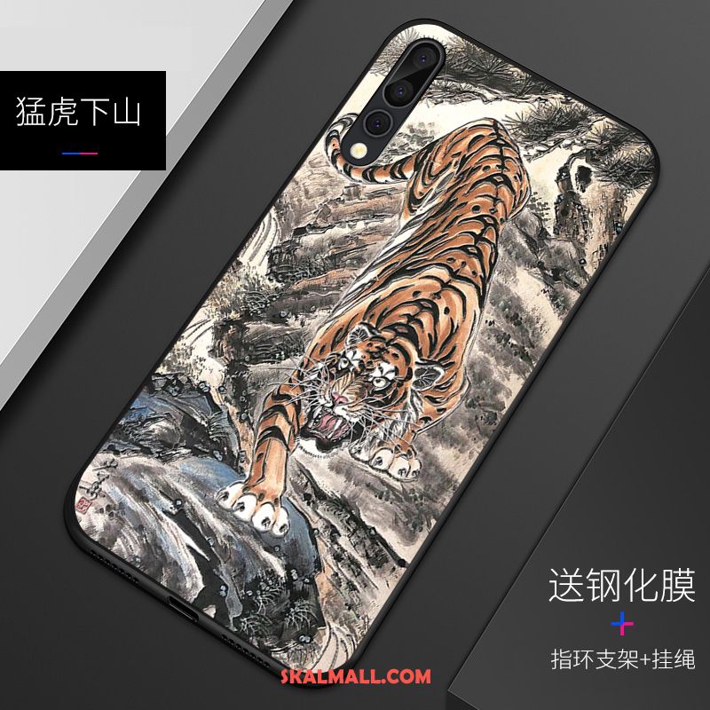 Huawei P20 Pro Skal Tunn Mobil Telefon Mjuk Nubuck Skydd Fodral Rea