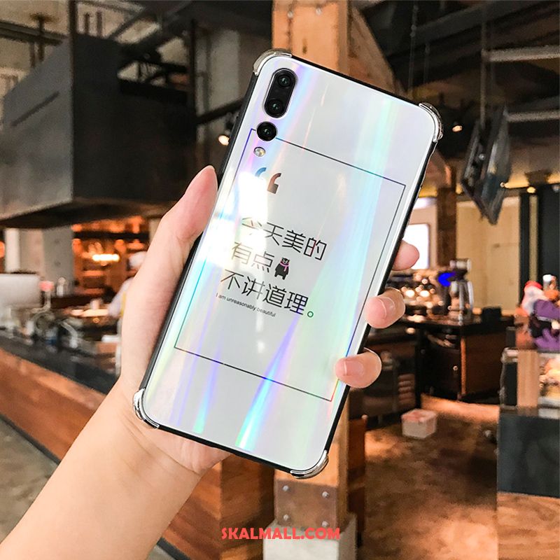 Huawei P20 Pro Skal Ungdom Kreativa Bländning Trend Varumärke Vit Billig