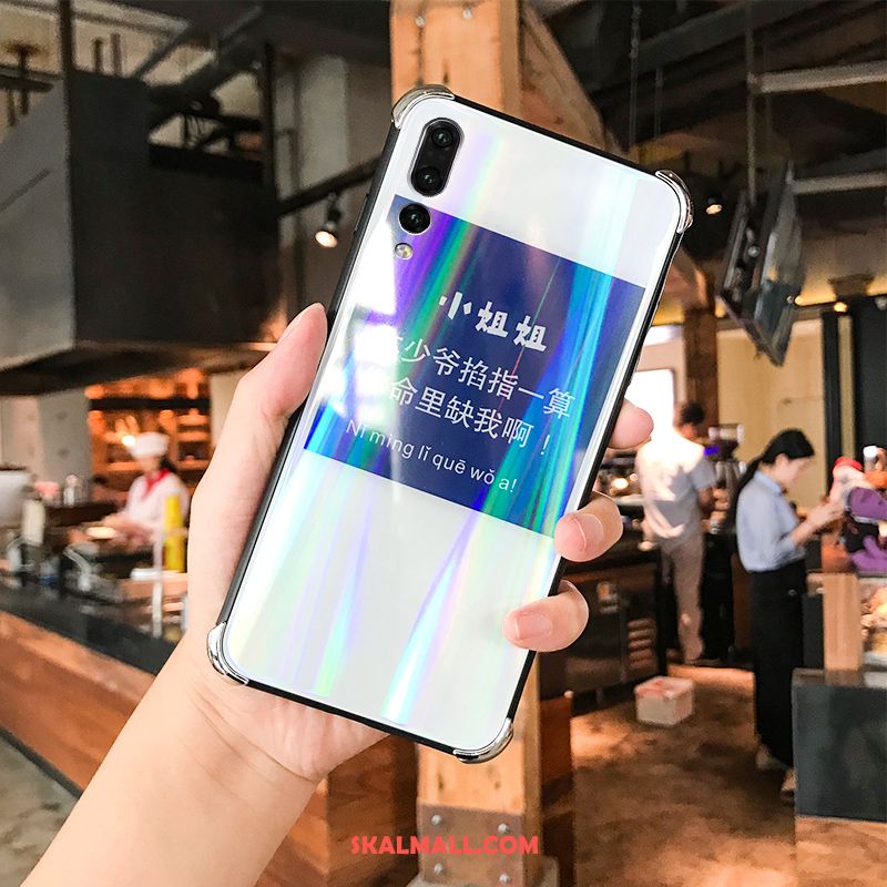 Huawei P20 Pro Skal Ungdom Kreativa Bländning Trend Varumärke Vit Billig