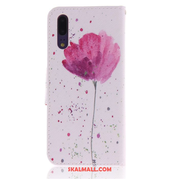 Huawei P20 Skal Kreativa Vit Fallskydd Personlighet All Inclusive Fodral Billig