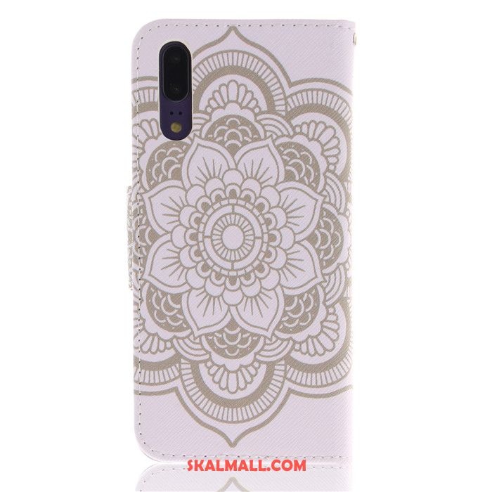 Huawei P20 Skal Kreativa Vit Fallskydd Personlighet All Inclusive Fodral Billig