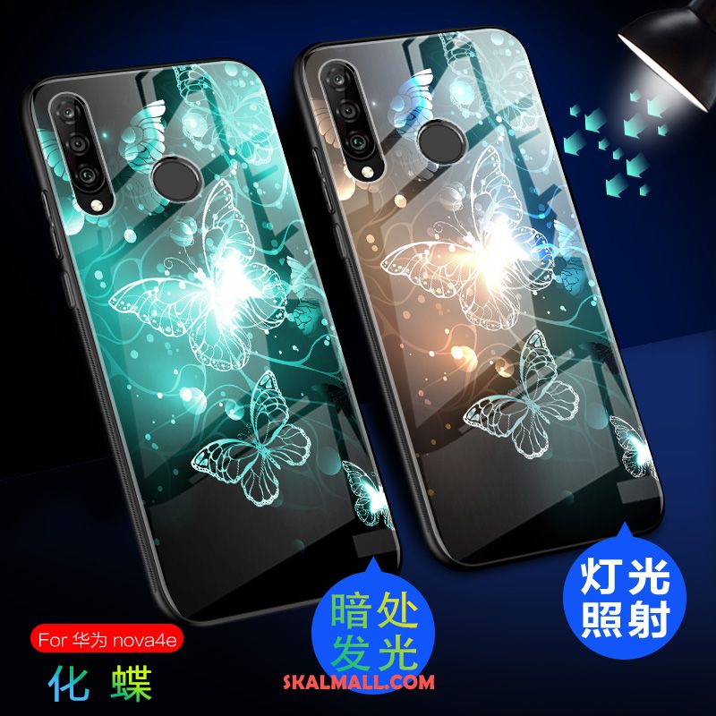 Huawei P30 Lite Skal Lysande Mobil Telefon Nubuck Vacker Svart Fodral Till Salu