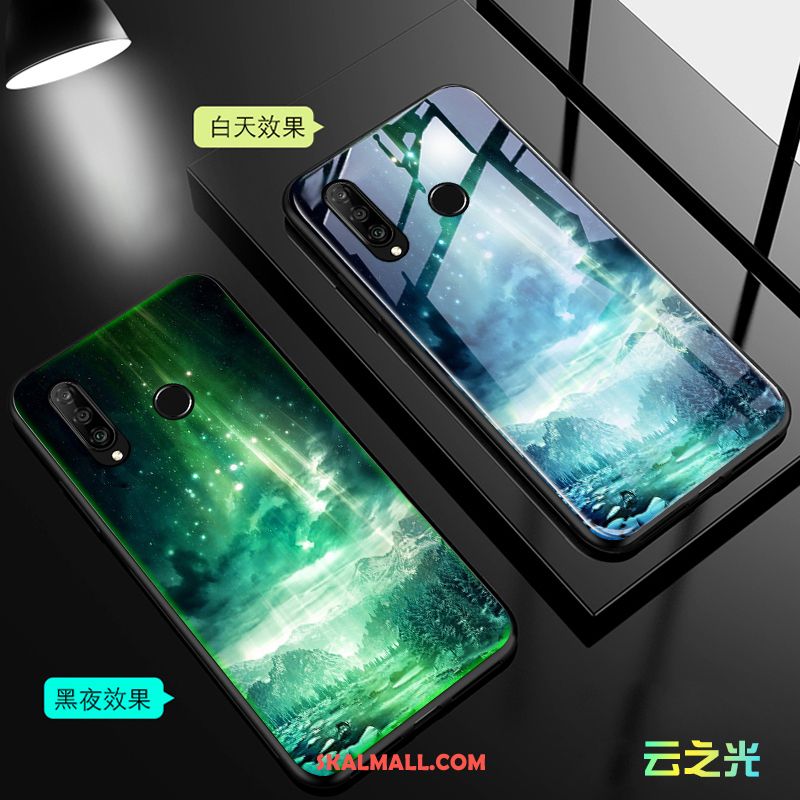 Huawei P30 Lite Skal Purpur All Inclusive Lysande Glas Mobil Telefon Fodral Rabatt