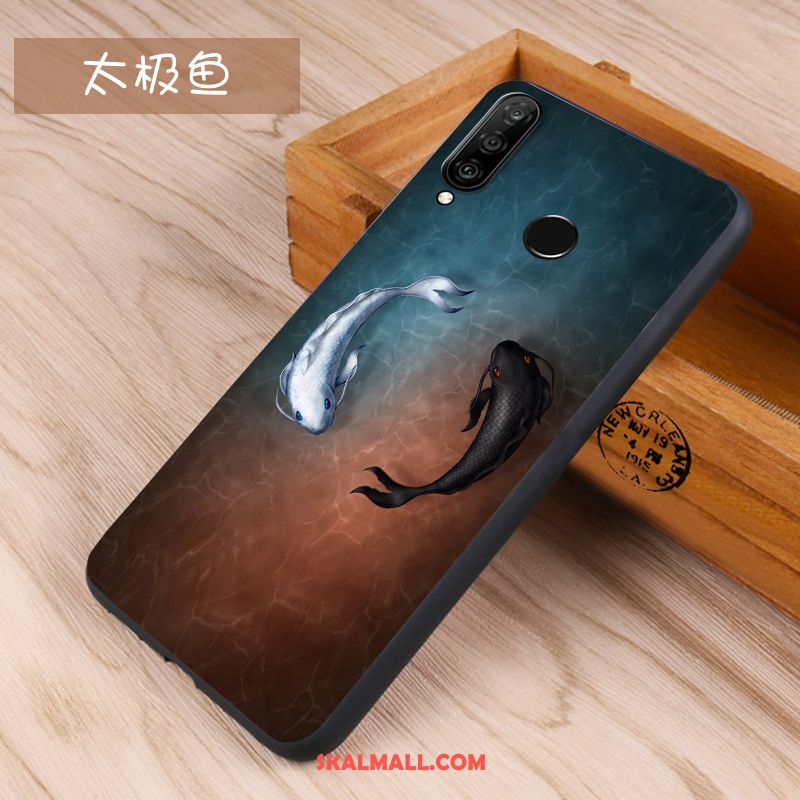 Huawei P30 Lite Skal Skydd Trend Nubuck Kreativa Silikon Rea